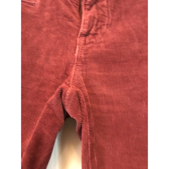 VINCE Rust Red Corduroy Straight Leg Pants Super Soft Fine Stretch sz 24 - Picture 3 of 10